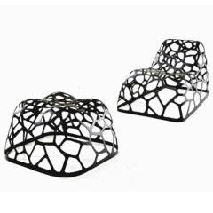 Cell Easy Chair and Ottoman by Anon Pairot